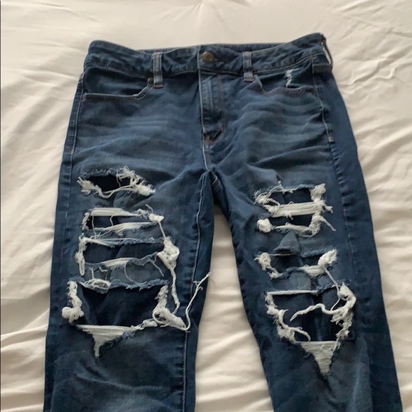 American eagle blue ripped jeans - Picture 1 of 1